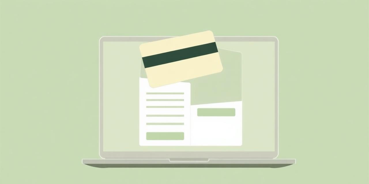Credit card payment processing on an ecommerce checkout screen