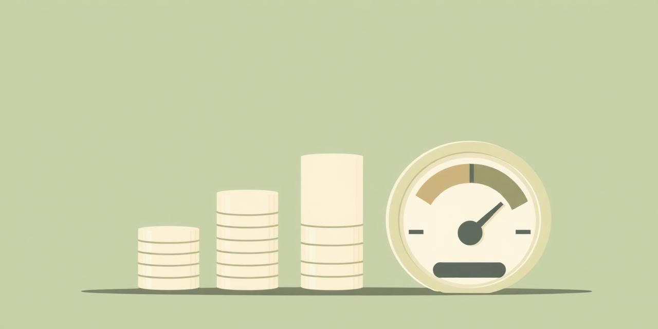 Usage-based billing meter with stacked coins showing volume-based pricing